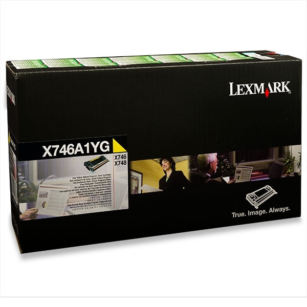 Lexmark X746A1YG gul toner (original) X746A1YG 037226 - 1