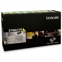 Lexmark X746A1YG gul toner (original) X746A1YG 037226