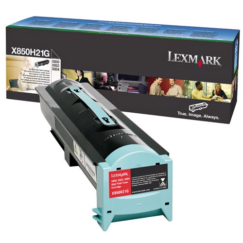 Lexmark X850H21G svart toner (original) X850H21G 034765 - 1