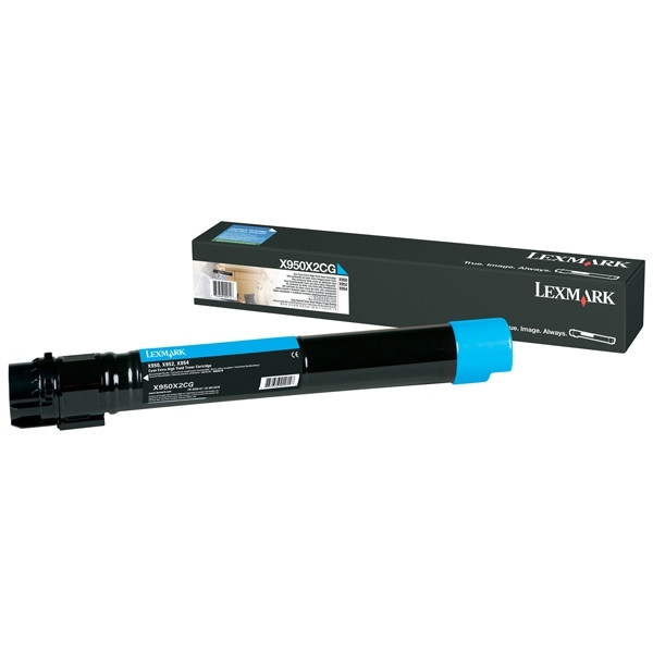 Lexmark X950X2CG cyan toner (original) X950X2CG 037176 - 1