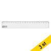 Linjal 20cm plast | 123ink | 3st 301197 - 1