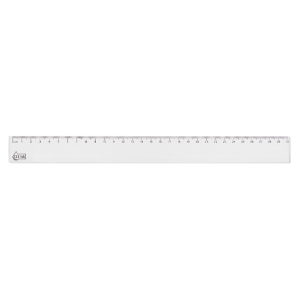 Linjal 30cm plast | 123ink 301055 - 1