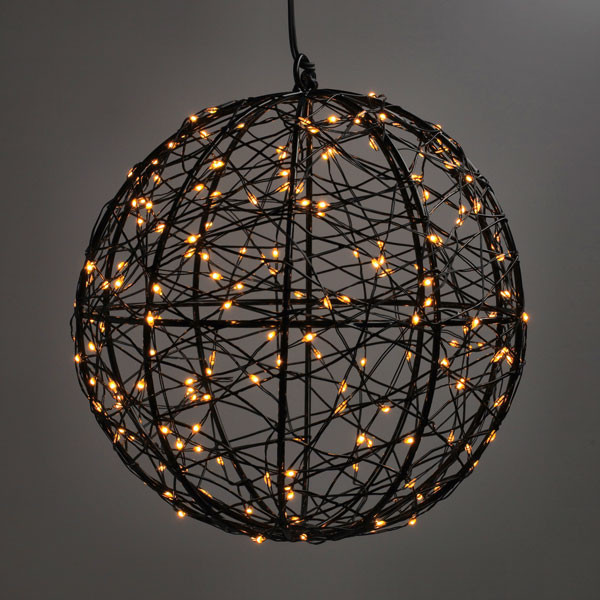 Ljusboll Ø18cm 200 LED | svart [123ink] LDR07334 - 3