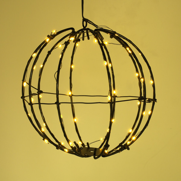 Ljusboll Ø20cm 50 LED | batteridriven | svart [123ink] LDR07353 - 3