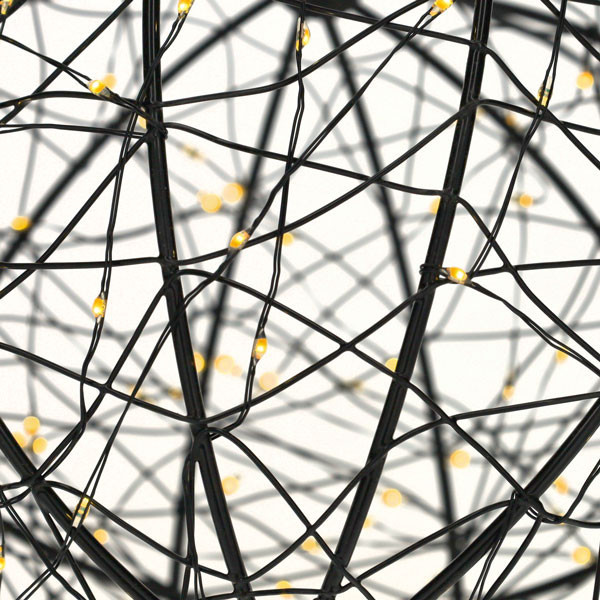 Ljusboll Ø25cm 300 LED | svart [123ink] LDR07335 - 4