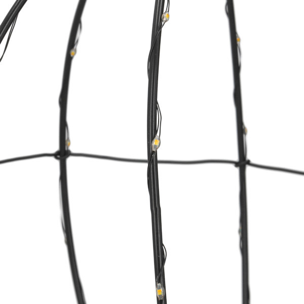 Ljusboll Ø28cm 80 LED | batteridriven | svart [123ink] LDR07354 - 5