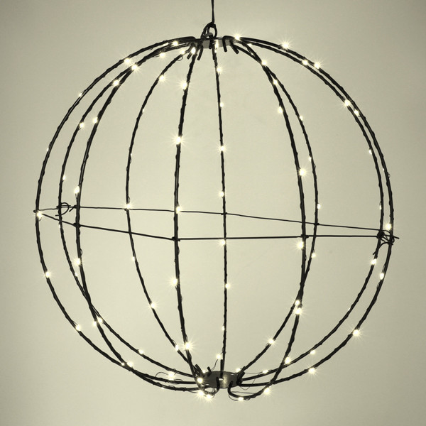 Ljusboll Ø38cm 90 LED | batteridriven | svart [123ink] LDR07355 - 3