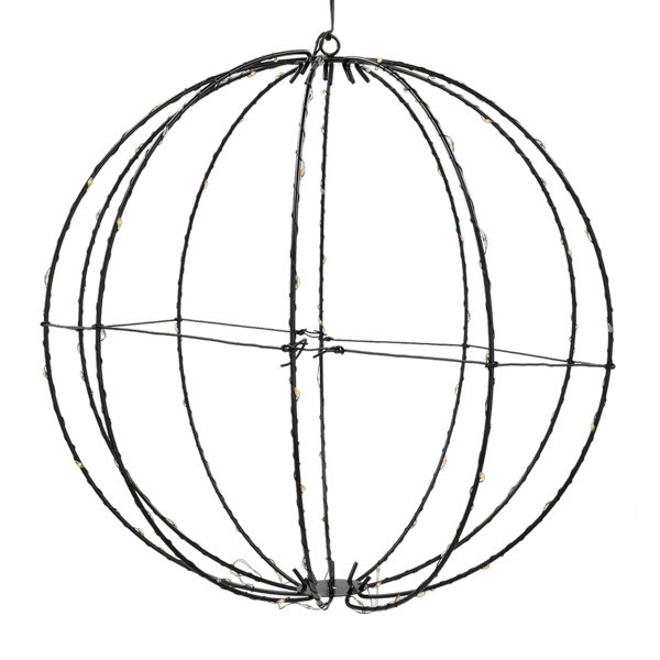 Ljusboll Ø38cm 90 LED | batteridriven | svart [123ink] LDR07355 - 4