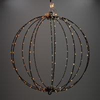 Ljusboll Ø40cm 192 LED | svart [123ink] LDR07331