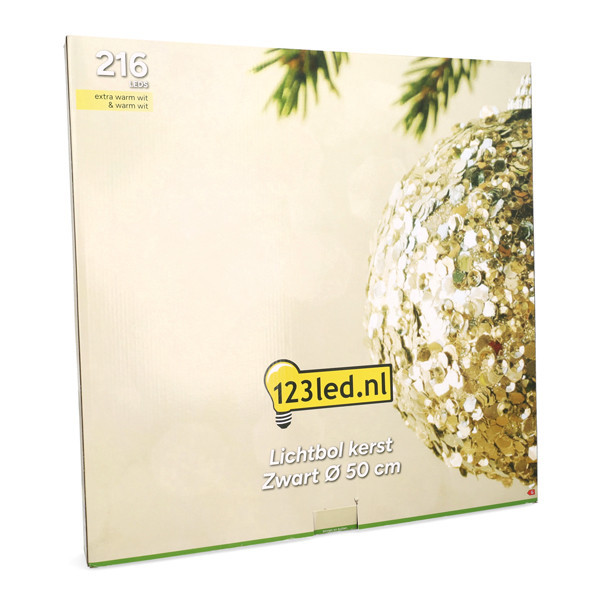 Ljusboll Ø50cm 216 LED | svart [123ink] LDR07332 - 7