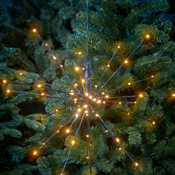 Ljusboll Firework Ø30cm 42 LED | svart [123ink] LDR07346 - 2