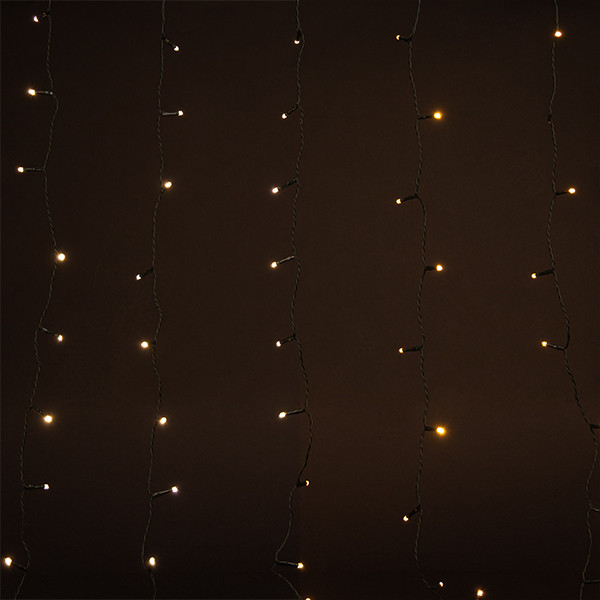 Ljusgardin | extra varmvit & varmvit | 2,25m x 3m | 480 LED [123ink] LDR07014 - 1