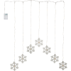 Ljusgardin Dew Drop Snowflake | varmvit | 0,6x0,85cm [Star Trading] 729-77 501779 - 1