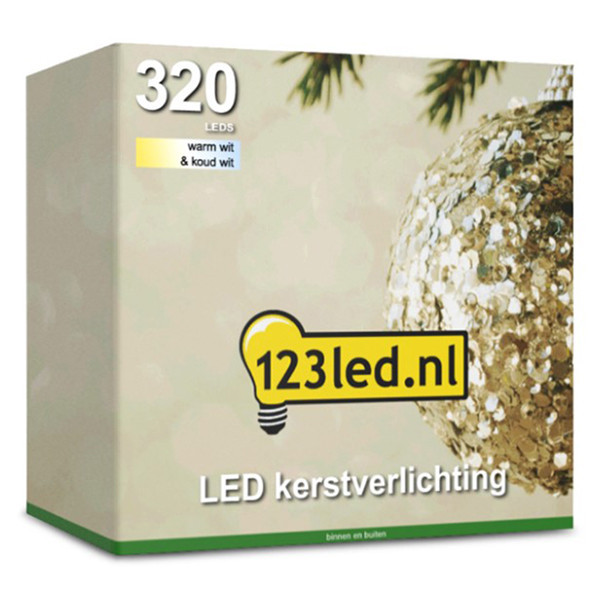 Ljusslinga | kallvit & varmvit | 27m | 320 LED [123ink] LDR07020 - 8