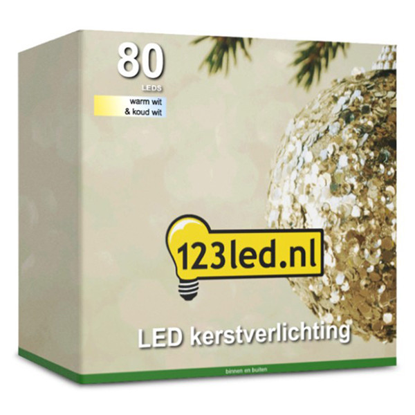 Ljusslinga | kallvit & varmvit | 8,9m | 80 LED [123ink] LDR07016 - 8