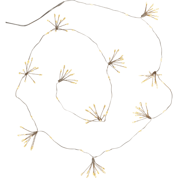 Ljusslinga Flower | 140cm | 120 lampor | transparent [Star Trading] 729-53 501752 - 1
