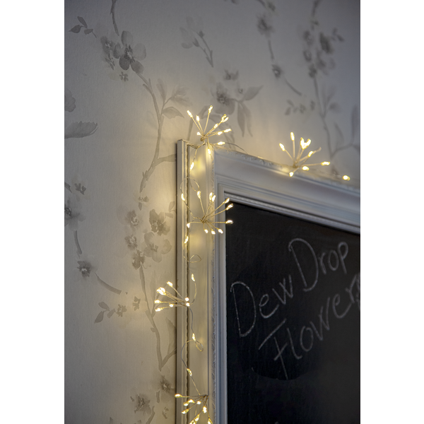 Ljusslinga Flower | 140cm | 120 lampor | transparent [Star Trading] 729-53 501752 - 3
