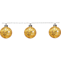 Ljusslinga Glitter | 130cm | 10 lampor | guld [Star Trading] 729-18 501772