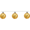 Ljusslinga Glitter | 130cm | 10 lampor | guld [Star Trading] 729-18 501772 - 1