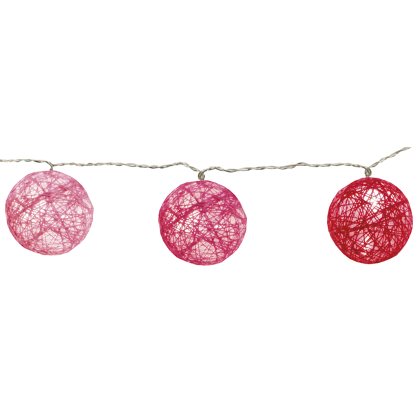 Ljusslinga Jolly light | 1.35m | 10 lampor | rosa [Star Trading] 457-12-1 361396 - 2