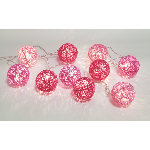 Ljusslinga Jolly light | 1.35m | 10 lampor | rosa [Star Trading] 457-12-1 361396 - 4