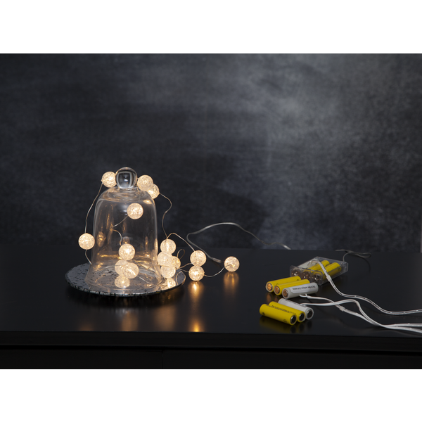 Ljusslinga Marmor | 140cm | 15 lampor | transparent [Star Trading] 726-32 501759 - 3