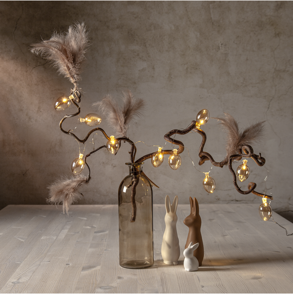 Ljusslinga Shimmer | 135cm | 10 lampor | beige [Star Trading] 729-60 501751 - 2