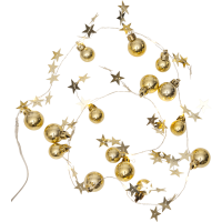 Ljusslinga X-Mas | 90cm | 10 lampor | guld [Star Trading] 728-06 501774