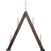 Ljusstake Albo | 5-arm | trä | brun [Star Trading] 214-63 501515 - 1
