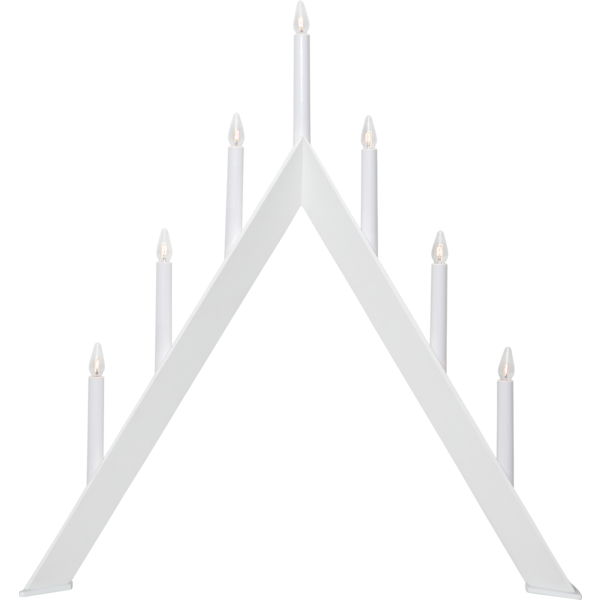 Ljusstake Arrow | 7-arm | trä | vit [Star Trading] 219-85 361278 - 1