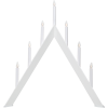 Ljusstake Arrow | 7-arm | trä | vit [Star Trading]