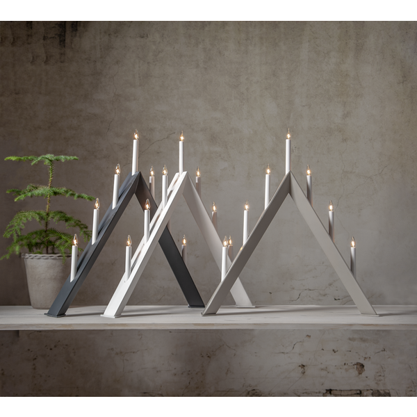 Ljusstake Arrow | 7-arm | trä | vit [Star Trading] 219-85 361278 - 3