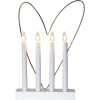 Ljusstake Glossy Heart | 4 ljus | vit [Star Trading] 644-63 501807 - 1