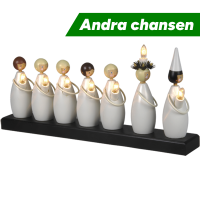 Ljusstake Luciakör | 7 ljus [Star Trading] ⭐ 502253