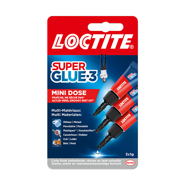 Loctite Superlim | Loctite Mini Trio | 3x1g 2642425 236922 - 1