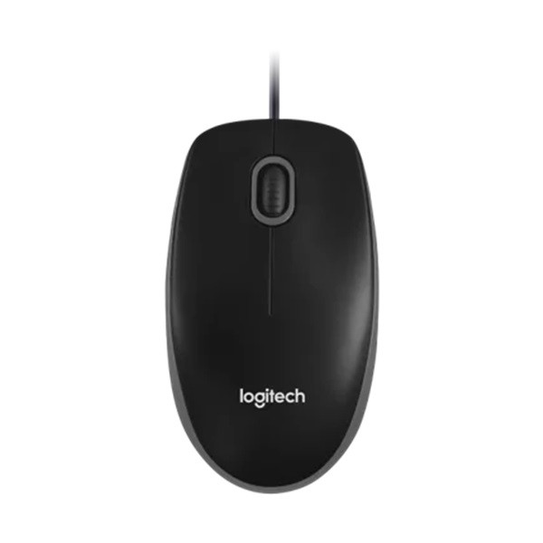 Logitech Datormus | USB-ansluten | svart | Logitech B100 910-003357 828062 - 1