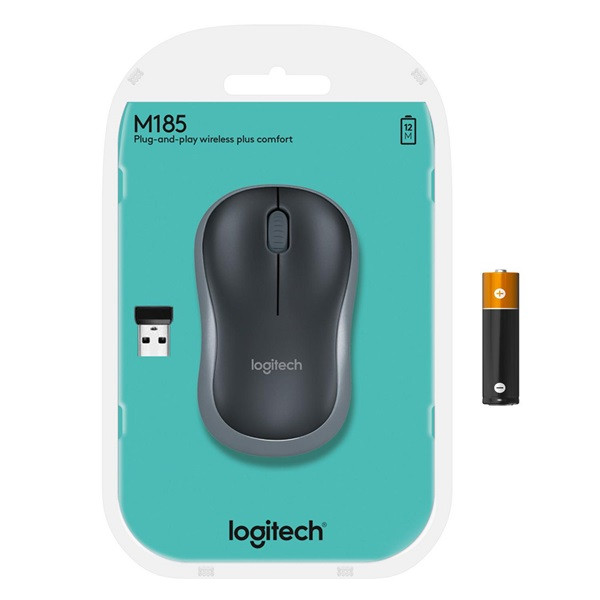 Logitech Datormus | trådlös | blå | Logitech M185 910-002239 828106 - 4