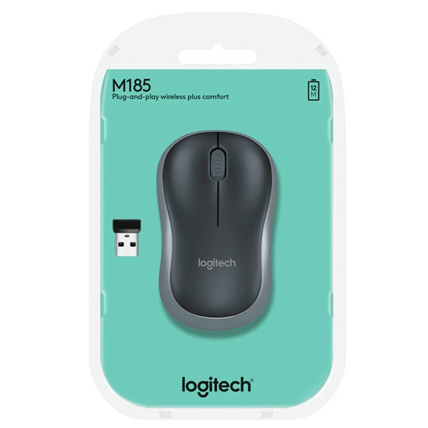 Logitech Datormus | trådlös | grå | Logitech M185 910-002235 828103 - 4