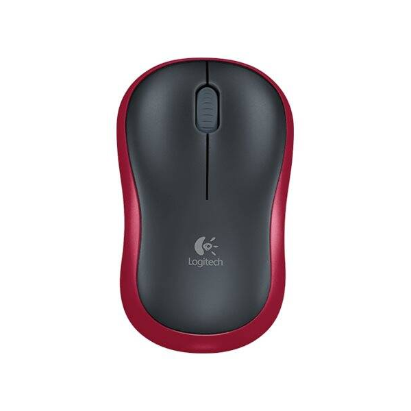 Logitech Datormus | trådlös | röd | Logitech M185 910-002240 828102 - 1