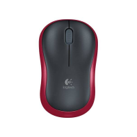 Logitech Datormus | trådlös | röd | Logitech M185 910-002240 828102