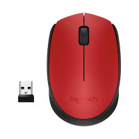 Logitech Datormus | trådlös | röd/svart | Logitech M171 910-004641 828156
