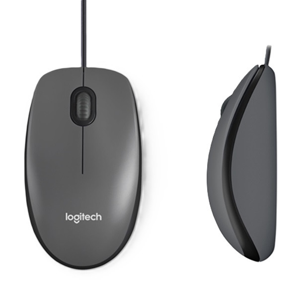 Datormus USB-ansluten | Logitech M100 | grå 828097 - 6