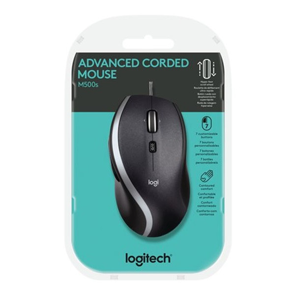 Datormus USB-ansluten | Logitech M500S | svart 828104 - 4