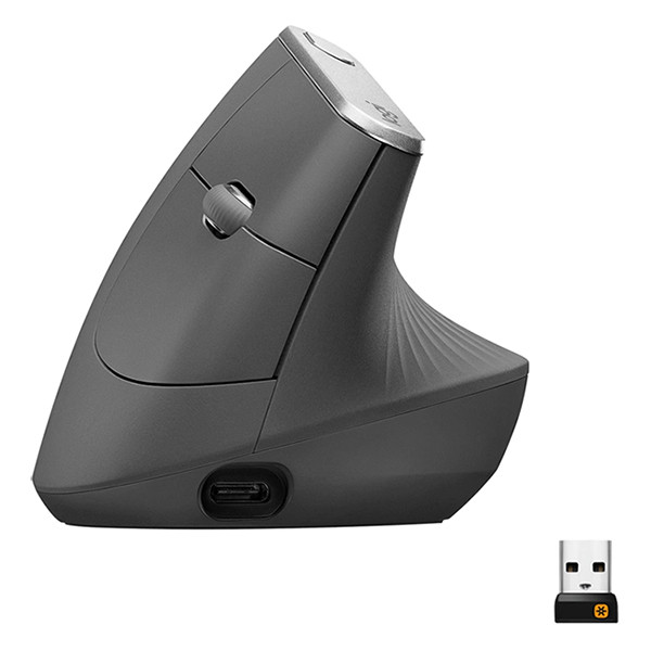 Datormus trådlös + ergonomisk | Logitech MX Vertical Advanced | svart 828142 - 3