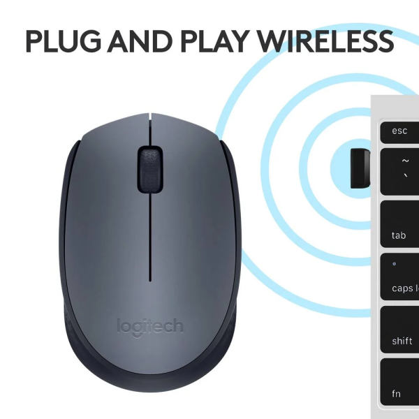 Datormus trådlös | Logitech M170 | grå 828096 - 5