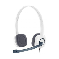 Logitech H150 Stereo Headset, vit 981-000350 828128