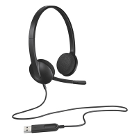 Logitech H340 USB-ansluten Stereo Headset 981-000475 828095