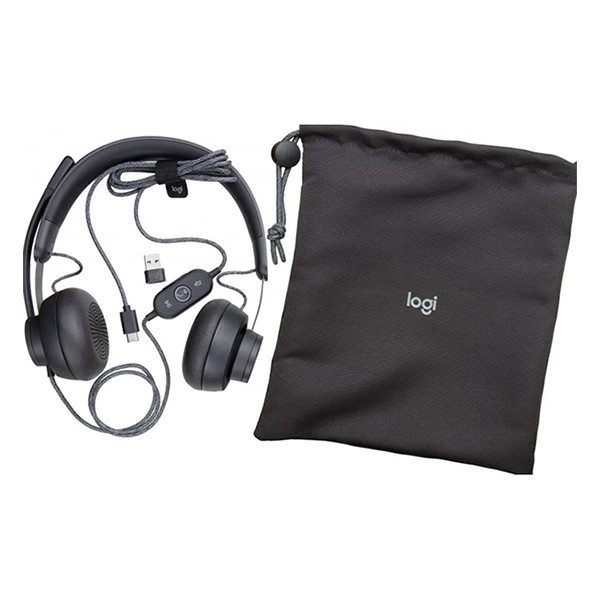 Logitech Headset | Logitech Zone Wired Microsoft Teams | svart 981-000870 828080 - 6