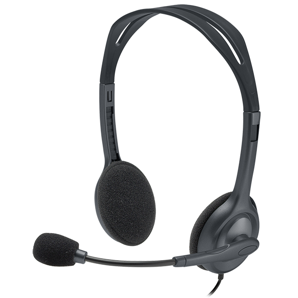 Headset 3,5mm | Logitech H111 Stereo | svart 828126 - 1