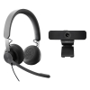 Logitech Headset UC med C925e webbkamera | Logitech Zone Wired | svart 991-000339 828083 - 1